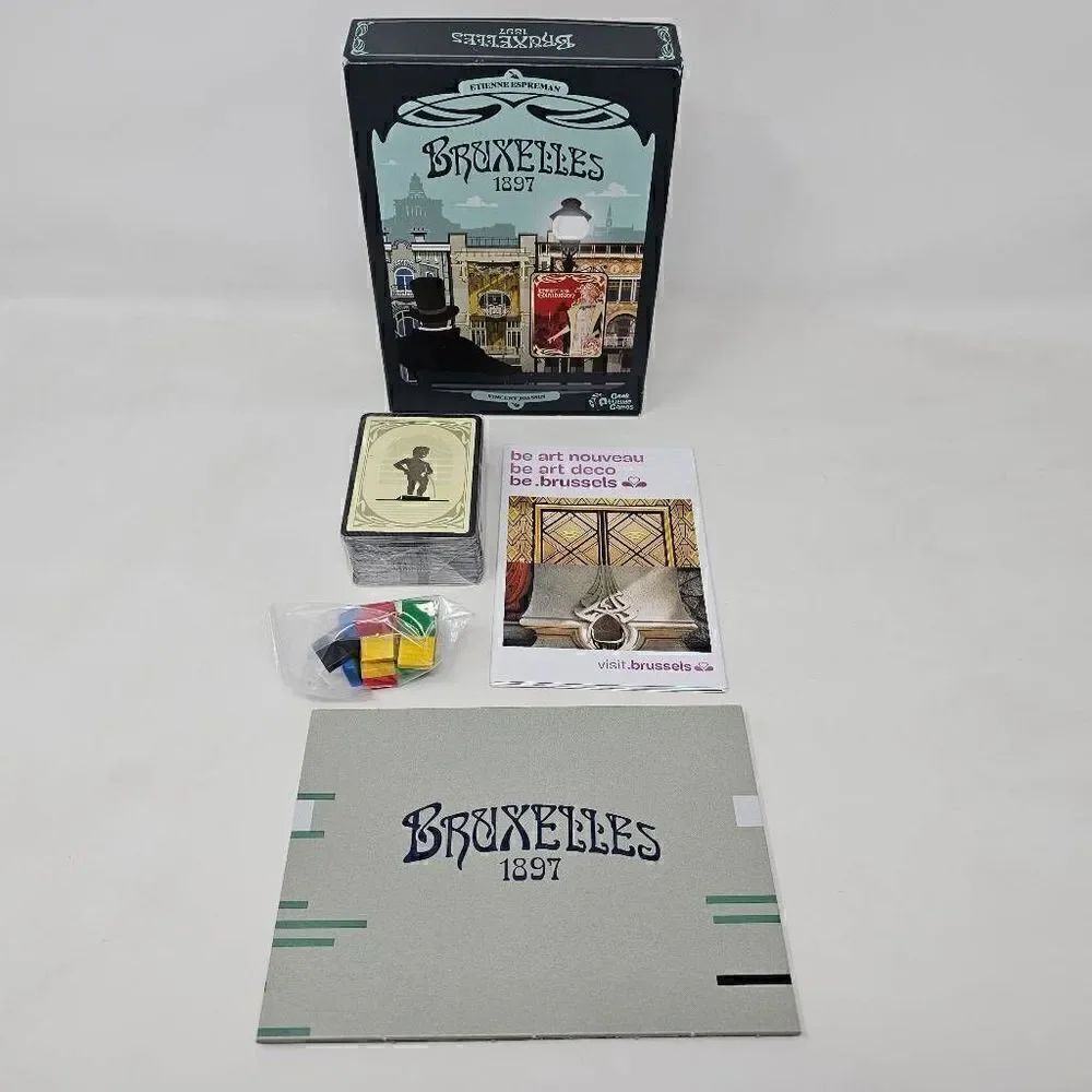 BRUXELLES 1897 CARD BOARD GAME ENGLISH EDITION MISSING RULEBOOK OTHERWISE MINT